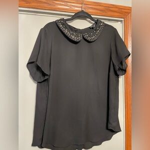 Torrid Short sleeve button up bedazzled top